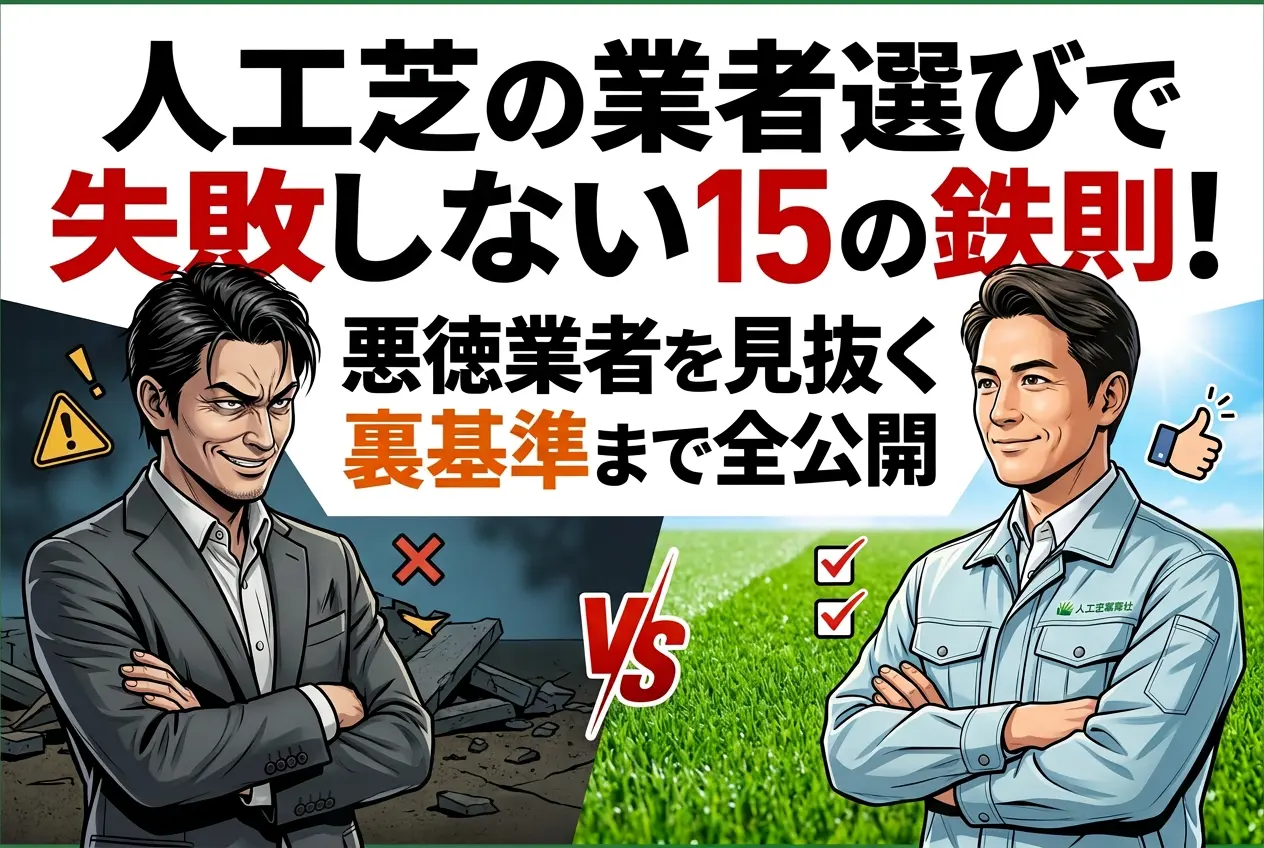 失敗しない人工芝業者の選び方