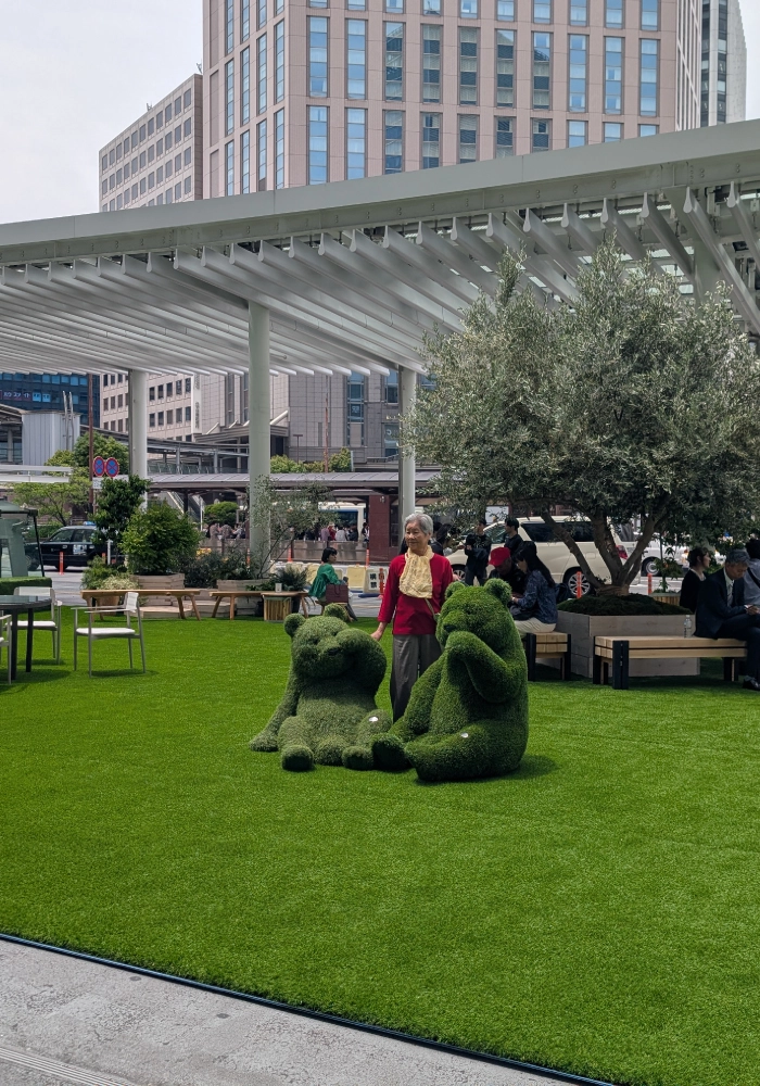 横浜OPENPARKの人工芝イベント