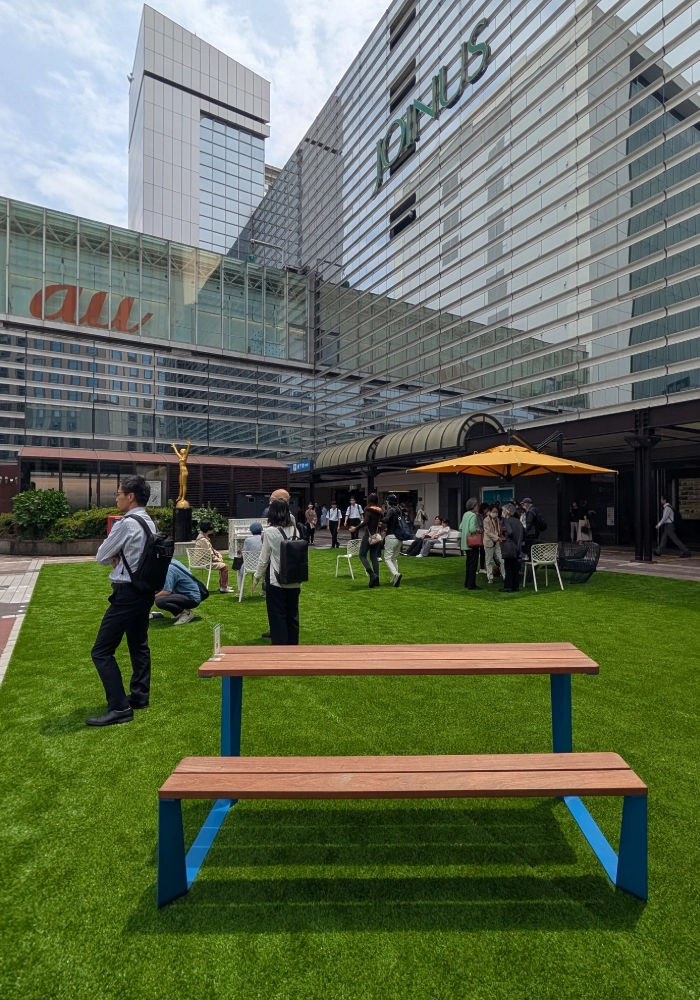 横浜OPENPARKの人工芝イベント