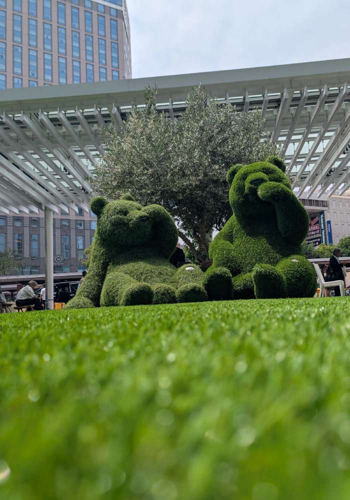 横浜OPENPARKの人工芝イベント